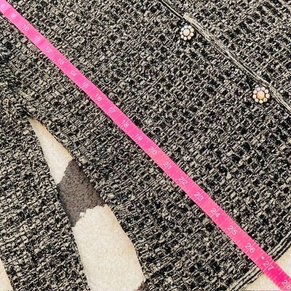 Misook $438 Women's Small Metallic Dressy Ornate Button Sweater Jacket Blazer - Picture 10 of 11